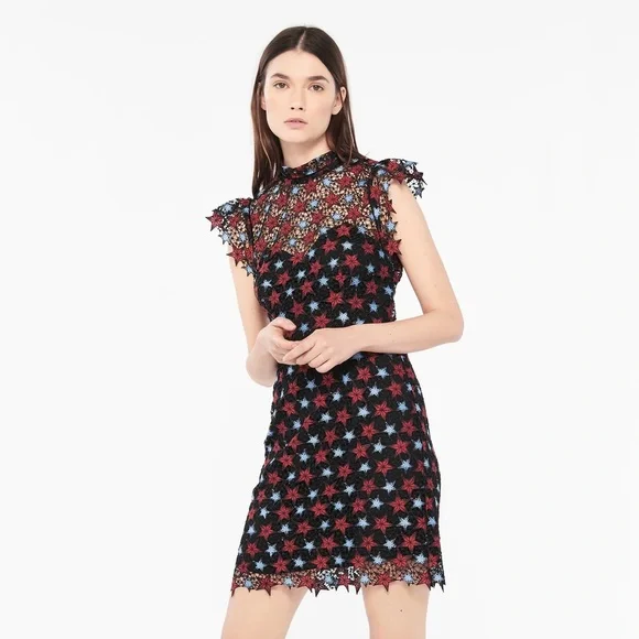 Sandro | Dresses | Sandro Star Lace Mini Dress | Poshmark
